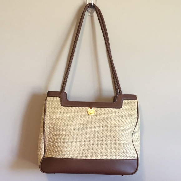 etienne aigner woven purse